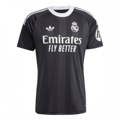 Virallinen Fanipaita Maalivahdin Real Madrid 2025-26 Musta - Miesten Virallinen Fanipaita Maalivahdin Real Madrid 2025-26 Musta - Miesten